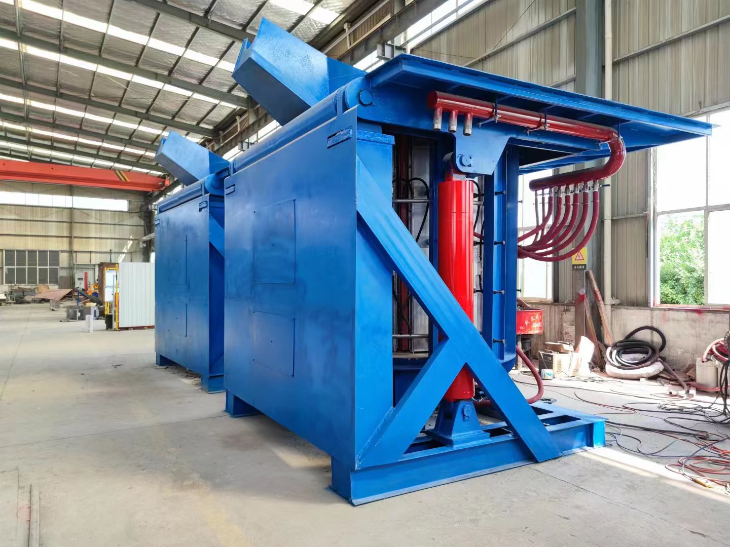 one-to-two medium frequency furnace